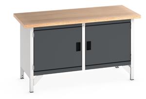 Bott Cubio Storage Workbench 1500mm wide x 750mm Deep x 840mm high supplied with a Multiplex (layered beech ply) worktop and 2 x integral storage... 1500mm Wide Storage Benches